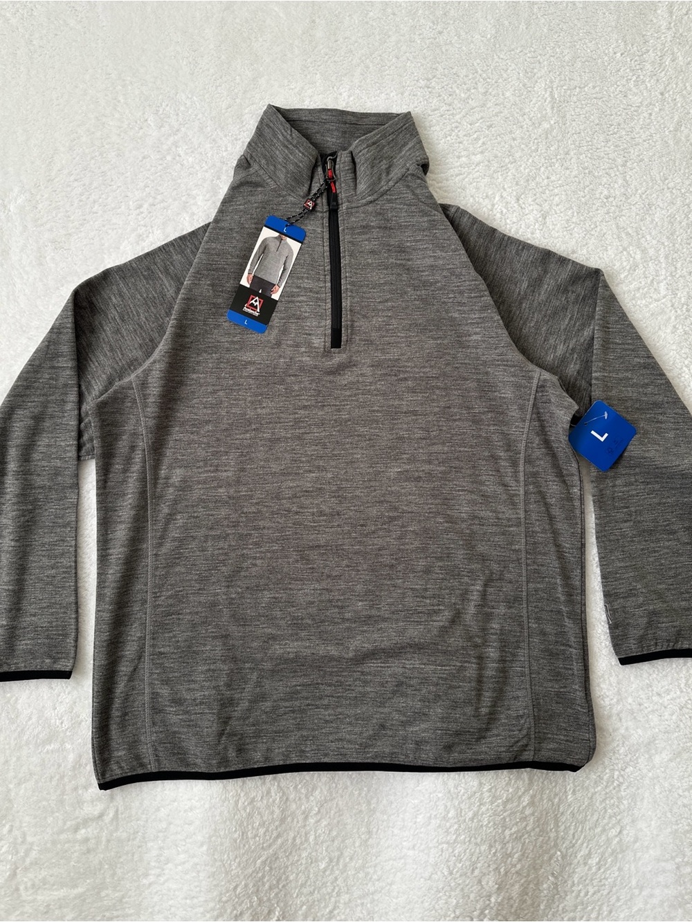 Title: Avalanche Quarter Zip Pullover Men’s L Gray NWT